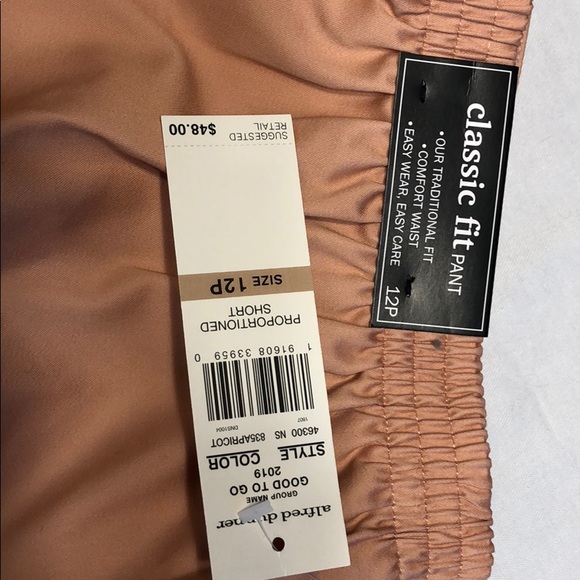 ALFRED DUNNER - NWT PEACH PANTS 12 p - Picture 2 of 3